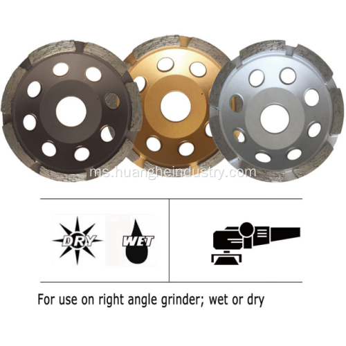 Roda Cawan Diamond Grinding (Single Row)